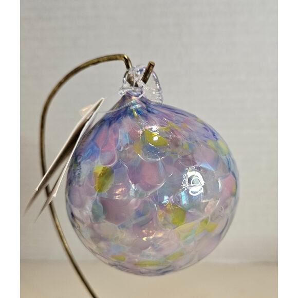 Friendship Ball Virgil's Art Glass NEW Appalachia Mountain Clear no stand - Picture 1 of 7